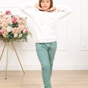 Polera afranelada (Estrella) niñas Tais Princess