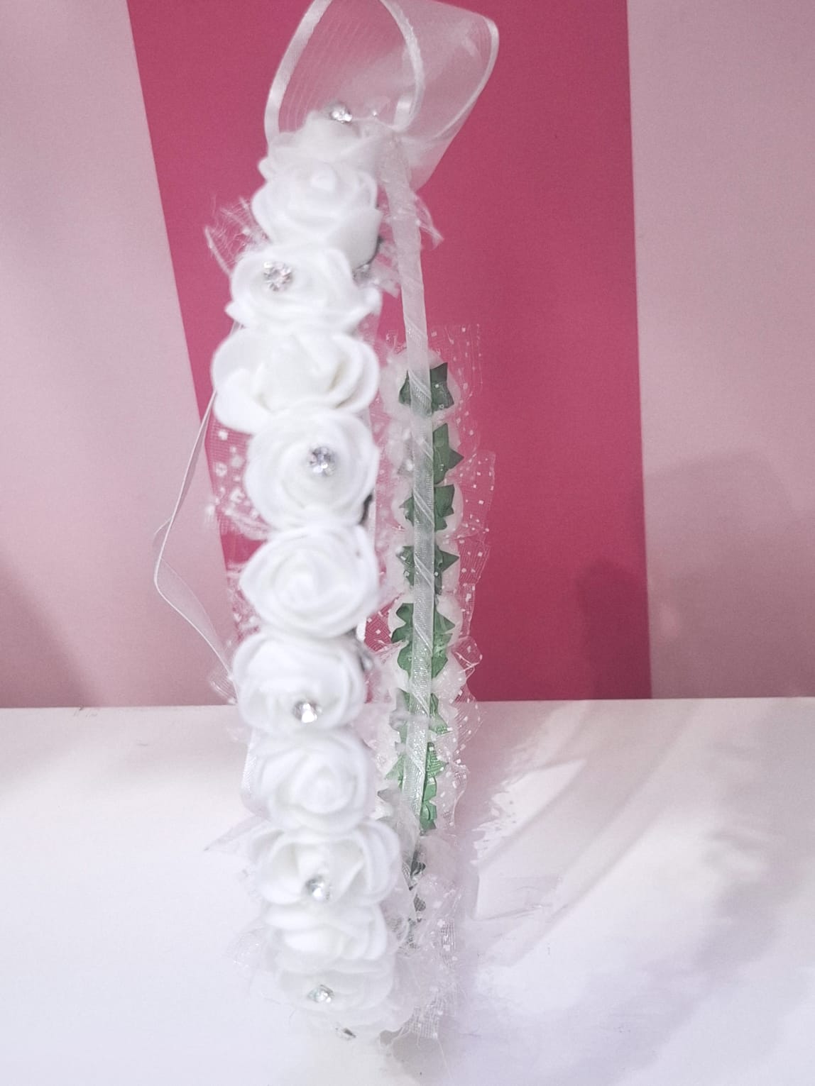 Corona rosas niñas - Imagen 3