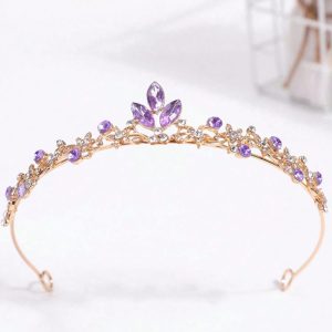 Corona de princesa pedrería lila